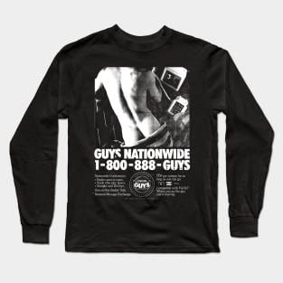 Guys Nationwide Vintage Retro LGBT Gay 90s Long Sleeve T-Shirt